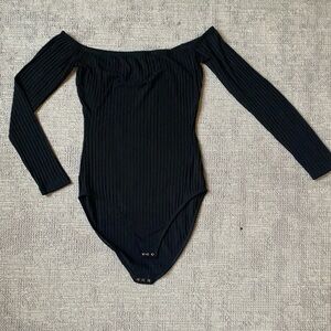 Capulet Ribbed Off the Shoulder Bodysuit
